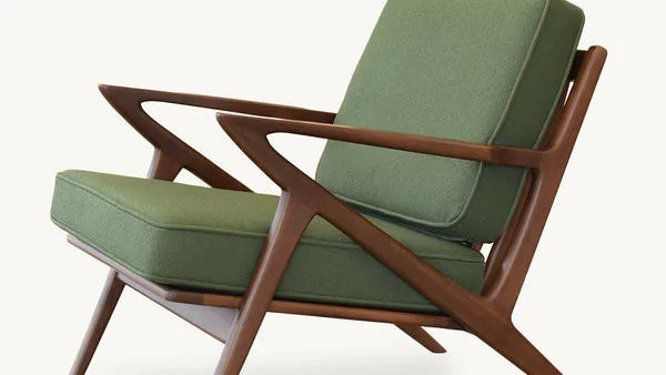 Gingko solid walnut lounge chair illustrating direct-to-consumer furniture craft