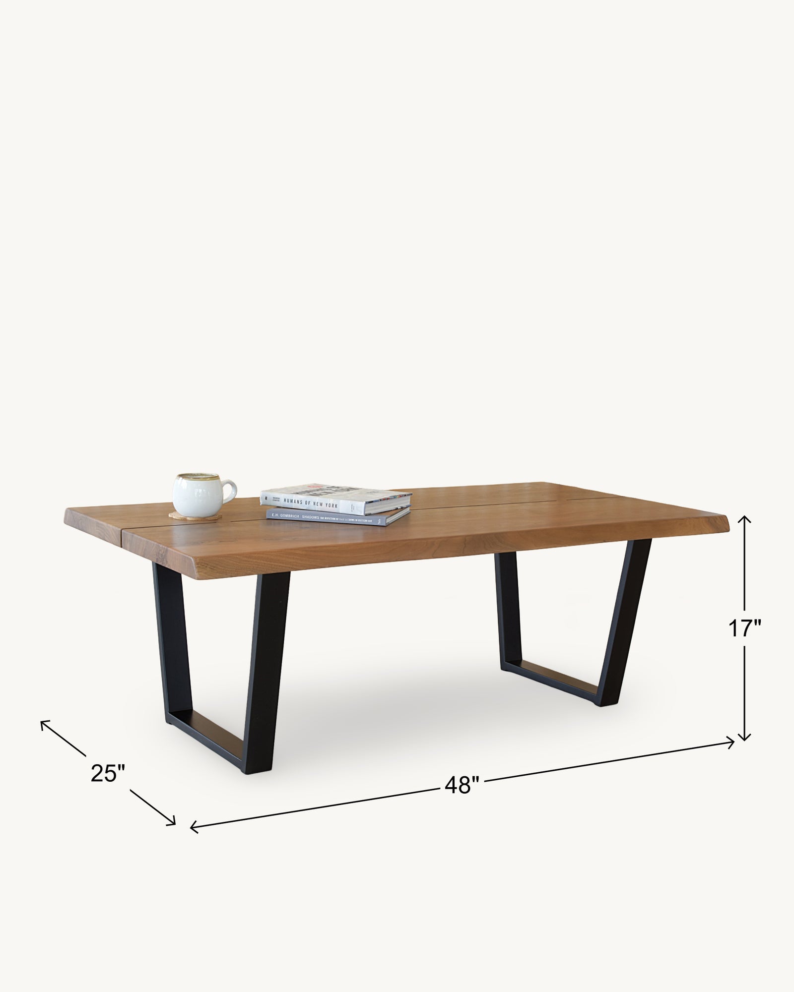 George Live Edge Solid Walnut Coffee Table