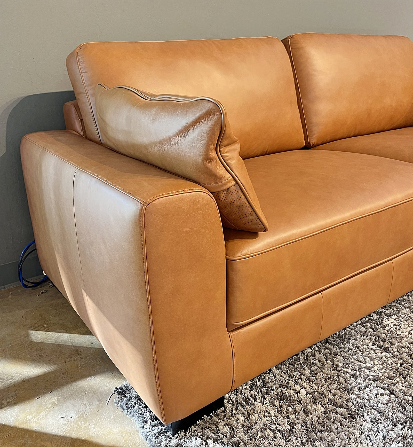 Evan Leather Sofa