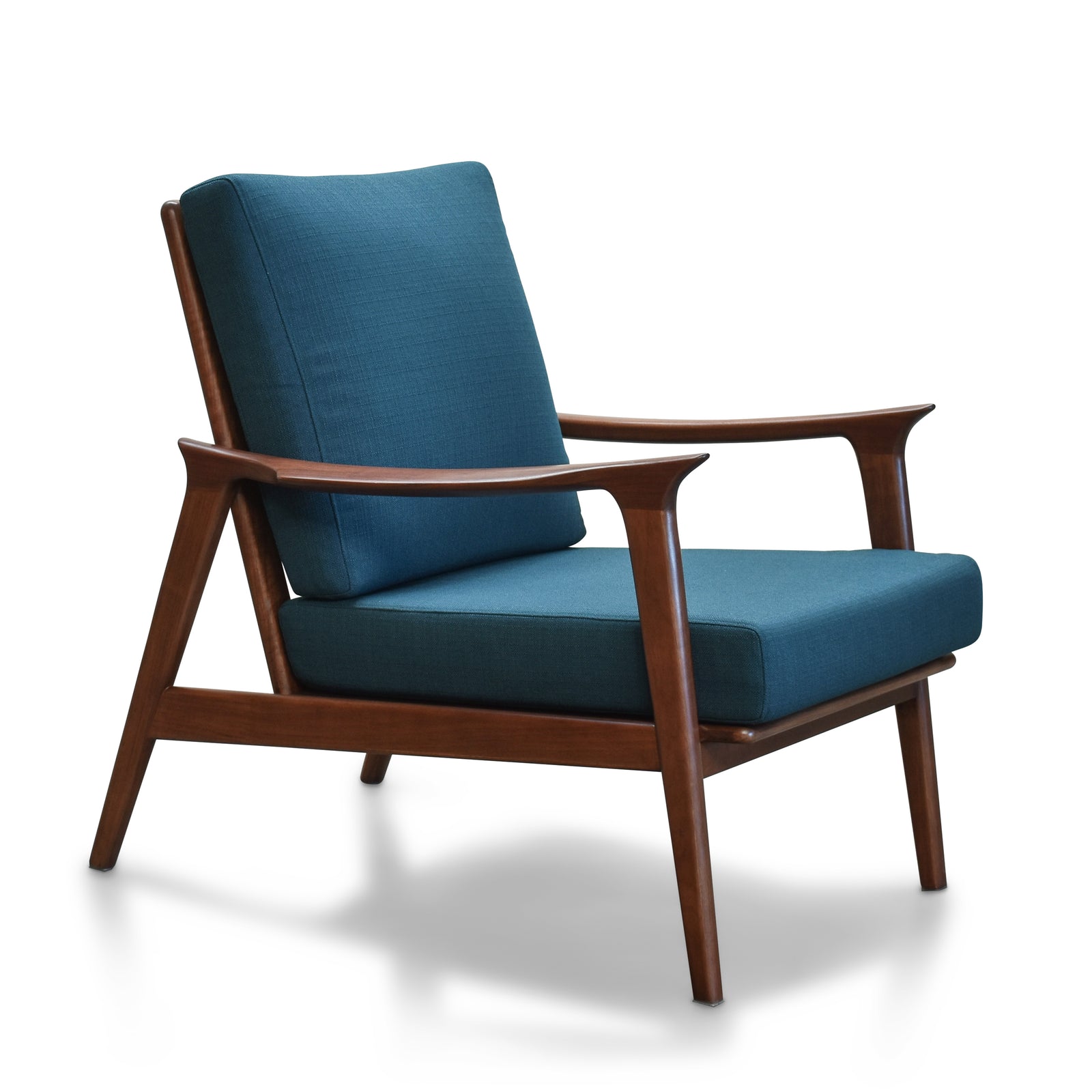 Charlotte Walnut Mid Century Modern Accent Chair