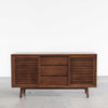 Lewis Mid century modern buffet, solid Walnut, Hand crafted by Gingko