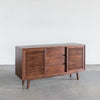 Lewis Mid century modern buffet, solid Walnut, Hand crafted by Gingko
