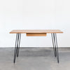 Metro Desk, Natural Walnut with Hairpin Legs