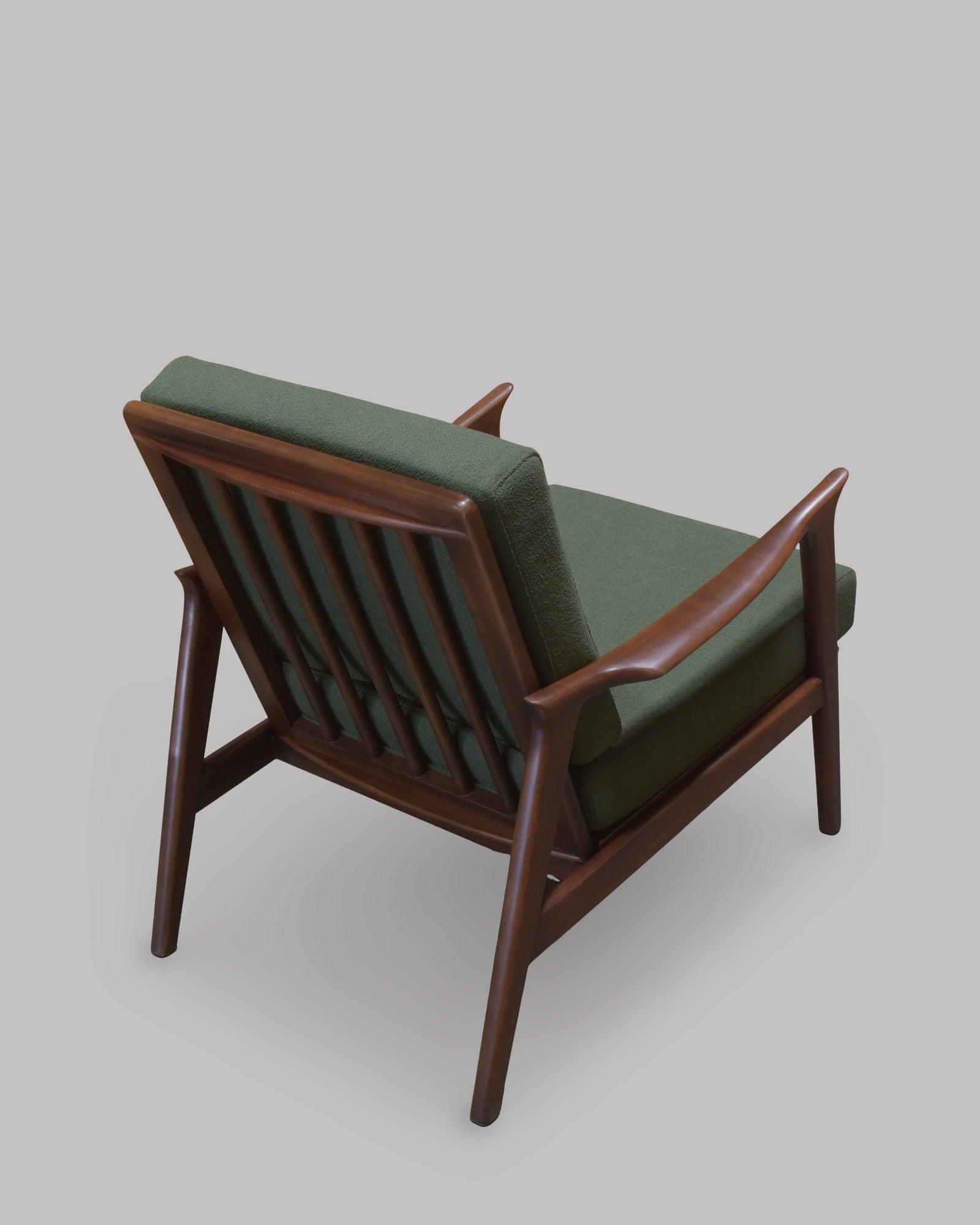 Charlotte Walnut Mid Century Modern Accent Chair