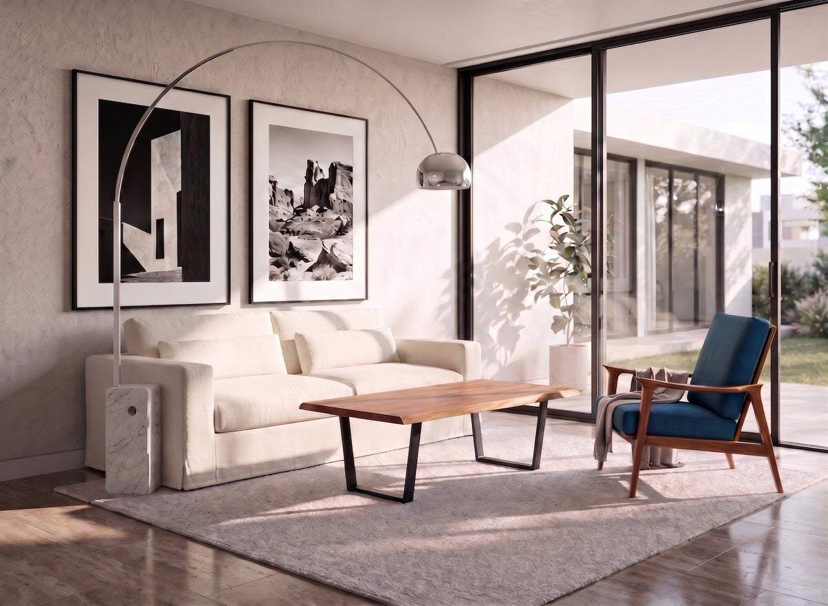George Live Edge Solid Walnut Coffee Table