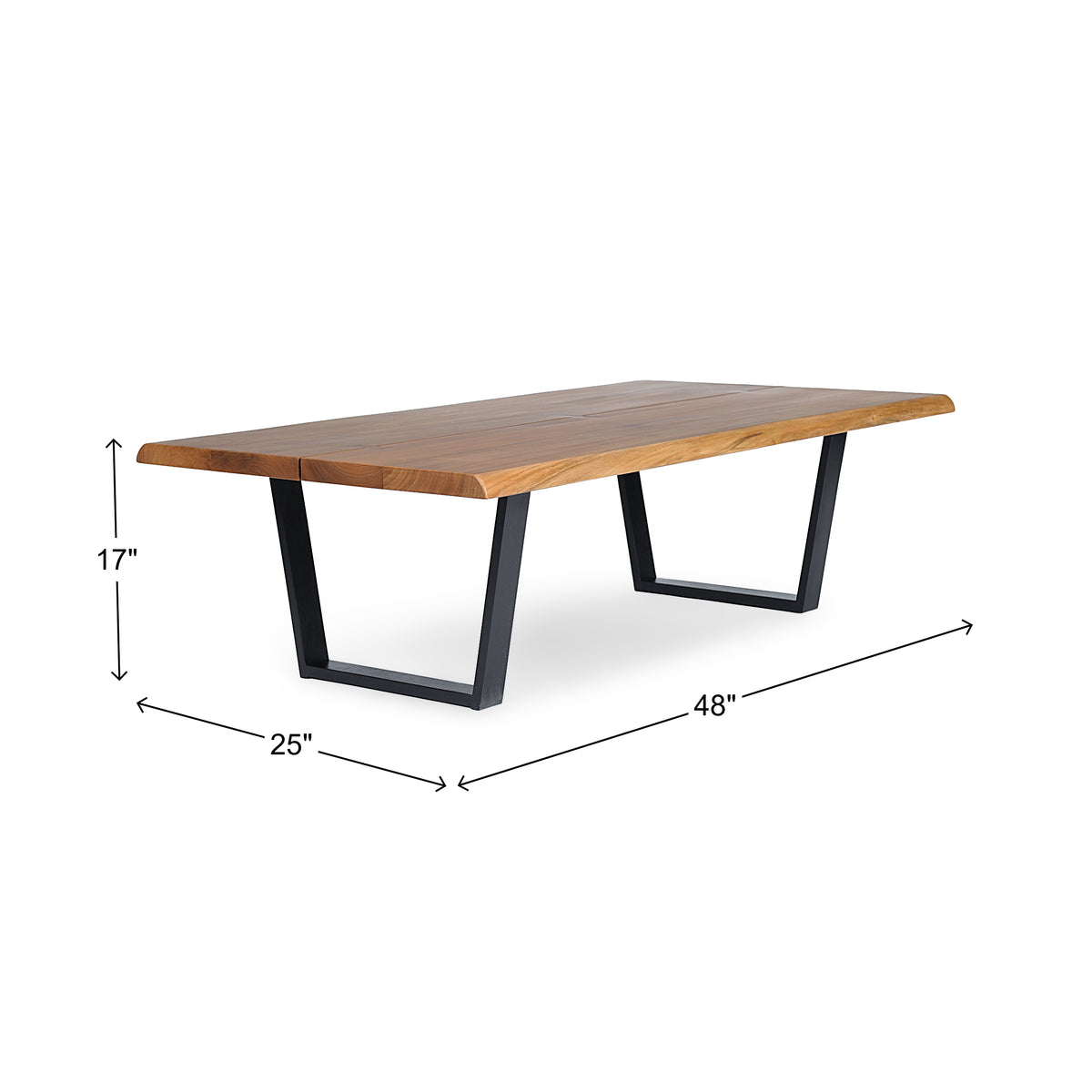 George Live Edge Solid Walnut Coffee Table