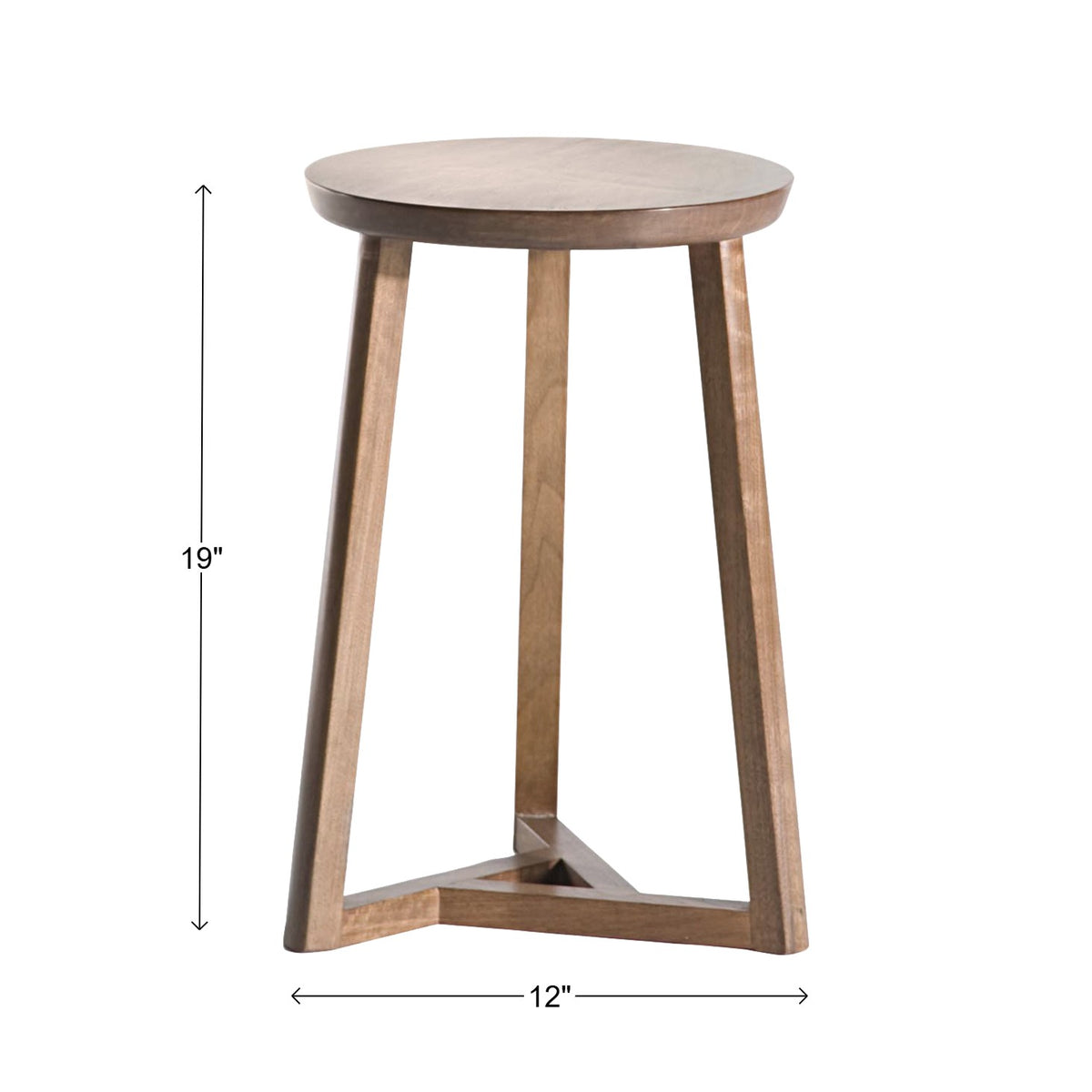Oslo Walnut Round Side Table