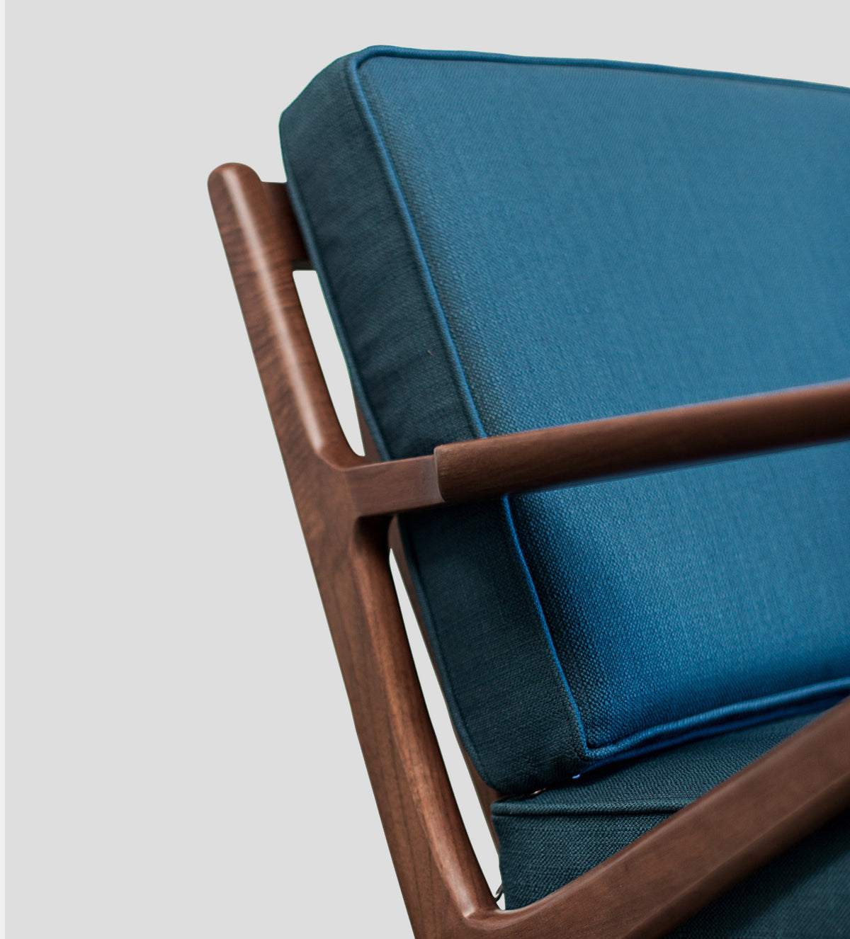 Zach Walnut Mid Century Lounge Chair