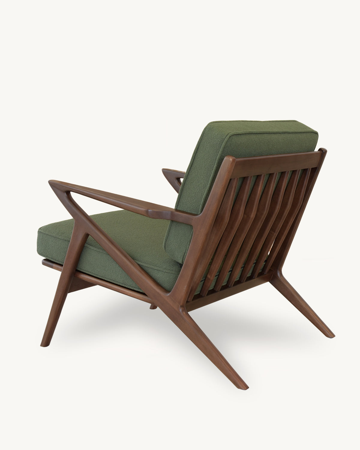 Zach Walnut Mid Century Lounge Chair