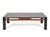 Walnut Coffee Table; Contrasting Black Leg, Contemporary Design