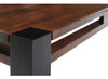 Hand Crafted Walnut Coffee Table; Contrasting Black Leg, Contemporary Design