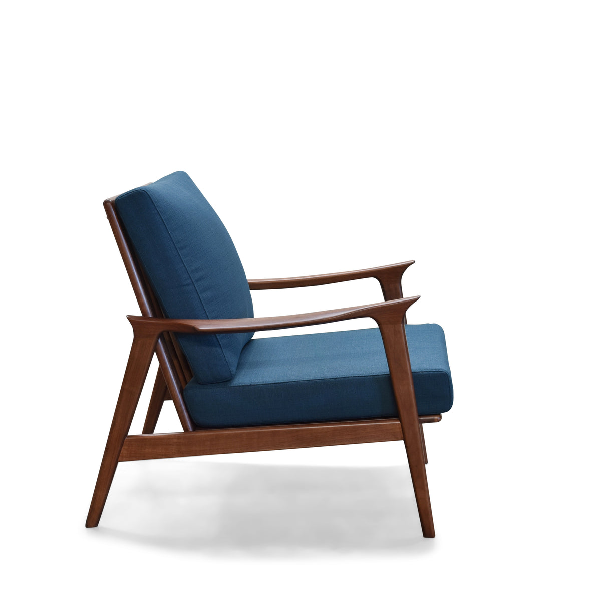 Charlotte Walnut Mid Century Modern Accent Chair