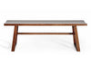 Hand-crafted solid walnut bench; Mission style, exposed dove-tail joints, clean contemporary lines