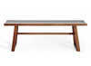 Hand-crafted solid walnut bench; Mission style, exposed dove-tail joints, clean contemporary lines