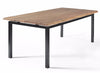 George Dining Table, Live Edge Walnut Top, Black Steel Legs