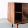 Lewis Mid century modern buffet, solid Walnut, Hand crafted by Gingko