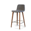 Mackay Modern Counter Stool with Walnut Legs