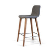 Mackay Modern Counter Stool with Walnut Legs