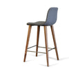 Mackay Modern Counter Stool with Walnut Legs