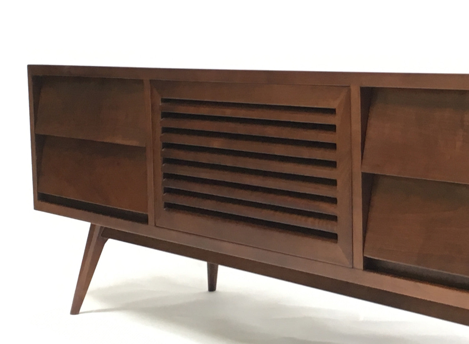 Oslo Solid Walnut Mid Century Modern TV Cabinet