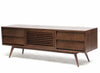 Oslo Solid Walnut Mid Century Modern TV Cabinet