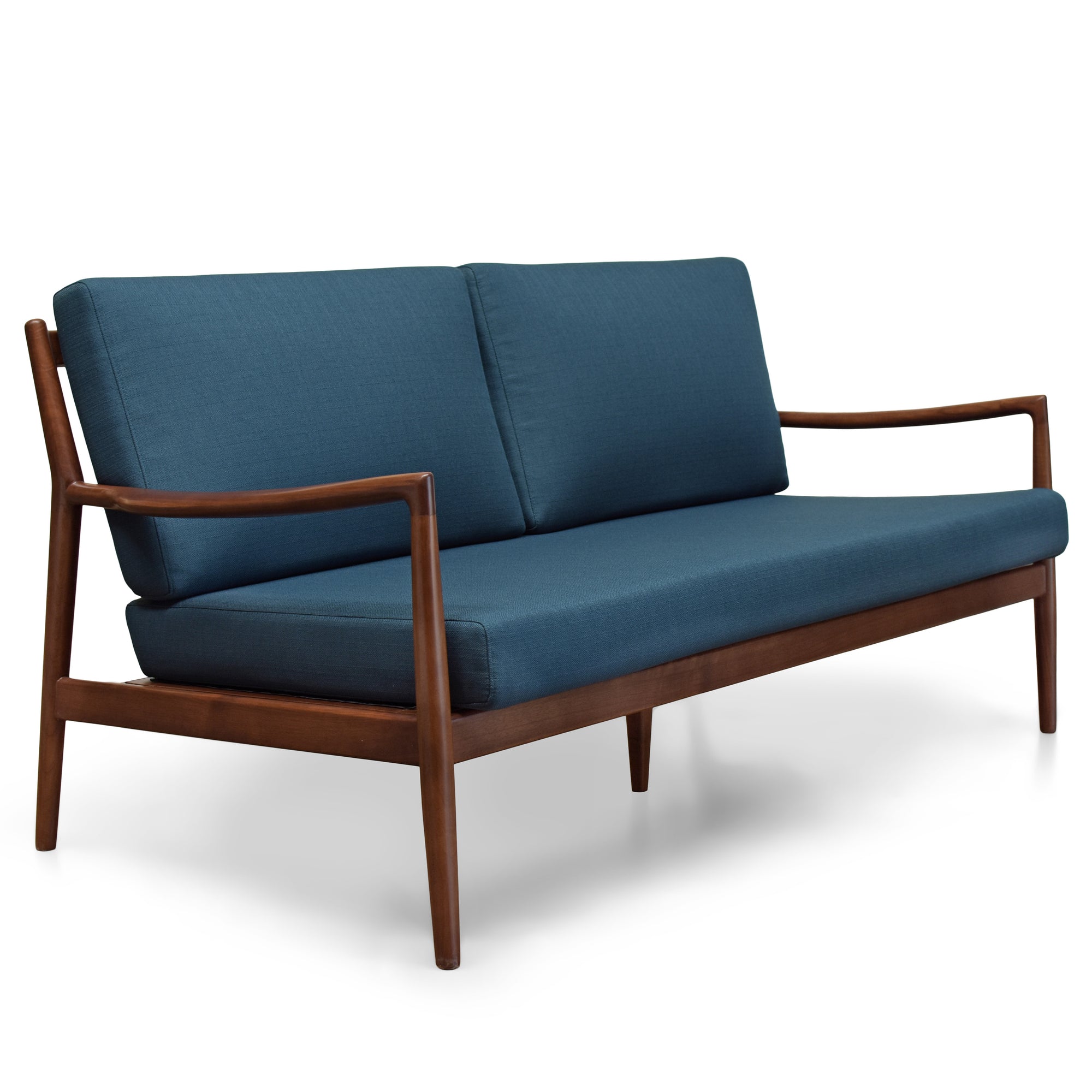 Stella Sofa Azure - Classic Walnut 1