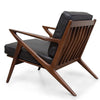 Zach Walnut Mid Century Lounge Chair