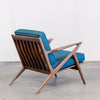 Zach Walnut Mid Century Lounge Chair